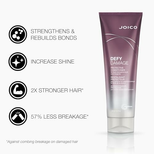 Joico Defy Damage Protective Conditioner with benefits listed