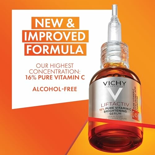 Vichy Liftactiv 16% Pure Vitamin C Brightening Serum with new formula.