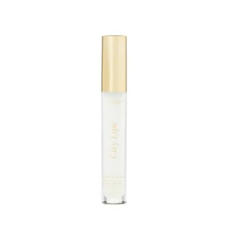 Clear lip gloss with a gold cap