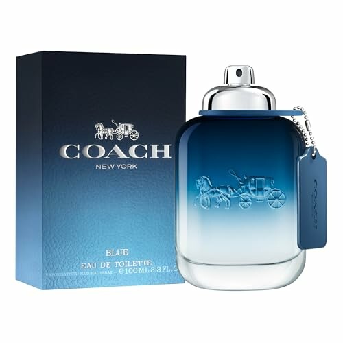 Coach Blue eau de toilette bottle and box