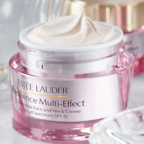 Estee Lauder Resilience Multi-Effect face and neck creme.