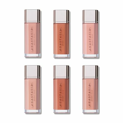 Set of six Anastasia liquid lipsticks in various shades