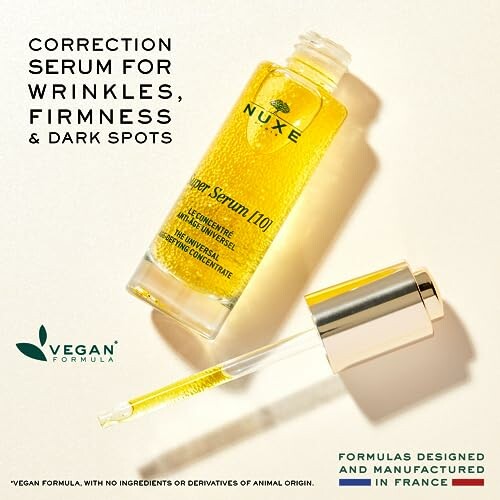 Nuxe correction serum for wrinkles, firmness, and dark spots.