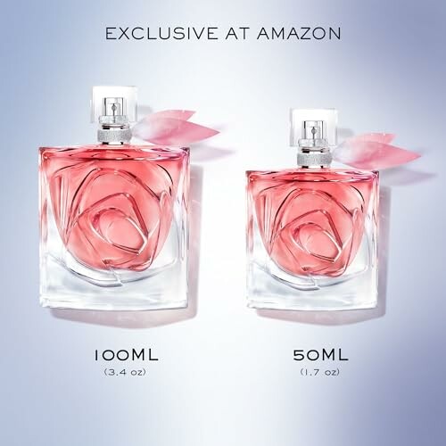 Two perfume bottles, 100ml and 50ml, exclusive at Amazon.