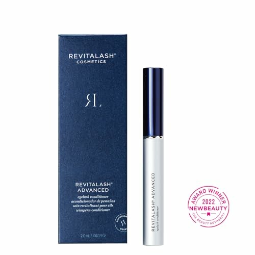Revitalash Advanced Eyelash Conditioner with packaging and award badge