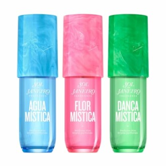 Sol de Janeiro perfume mists: Agua Mistica, Flor Mistica, Danca Mistica.