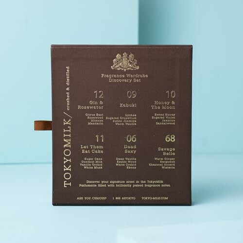 TokyoMilk Fragrance Wardrobe Discovery Set with six scents.