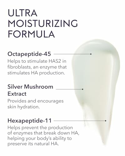 Details of ultra moisturizing formula with ingredients and benefits